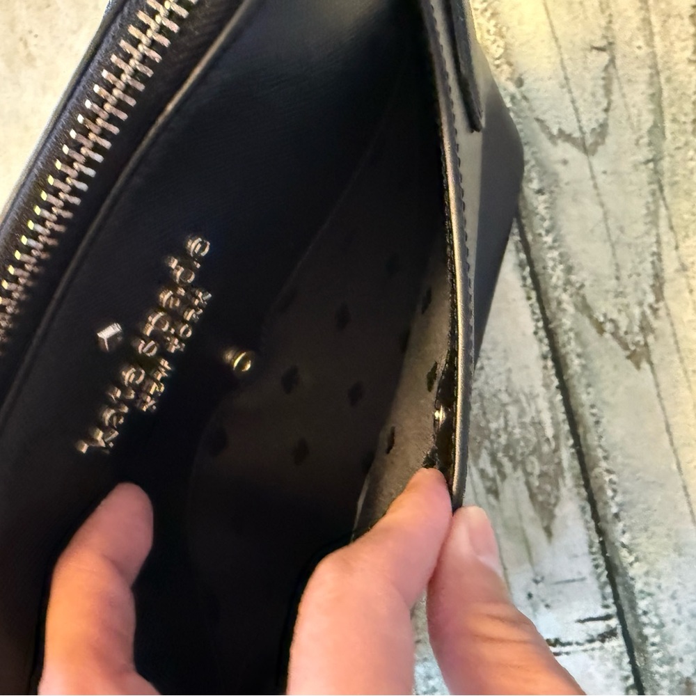 Kate Spade black Saffiano leather Staci Dome Crossbody. Purse. - Picture 9 of 17